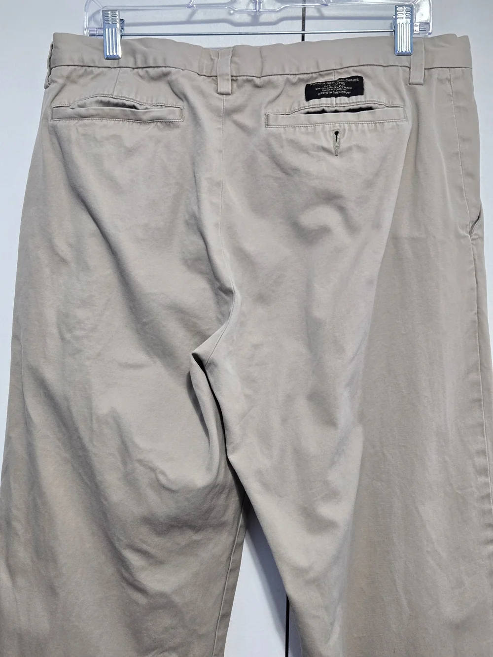 Banana Republic Dawson Khaki Chino Pants Men's 36x32 Straight Leg Cotton